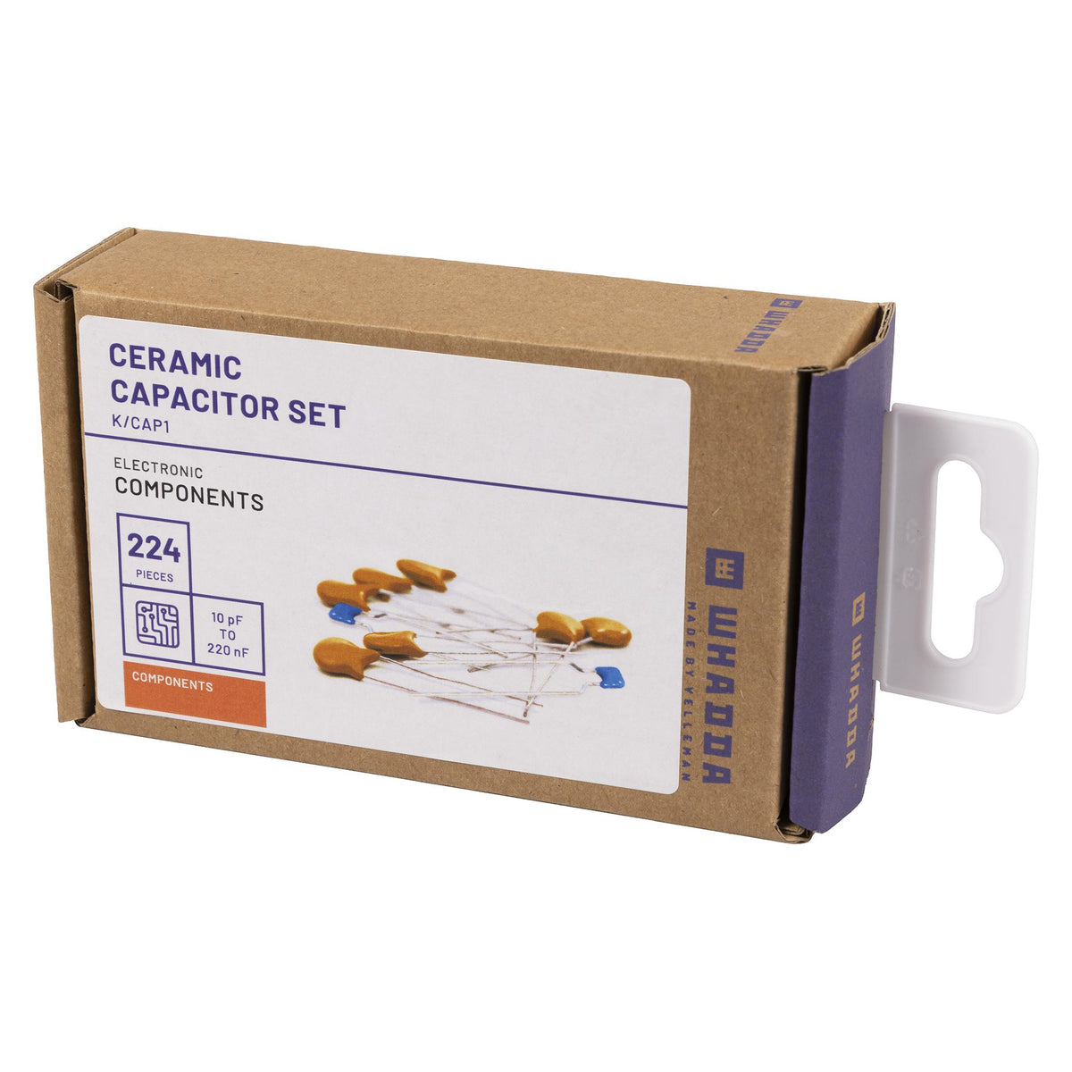 WHADDA Ceramic Capacitor Set, 224 Pieces - K/CAP1
