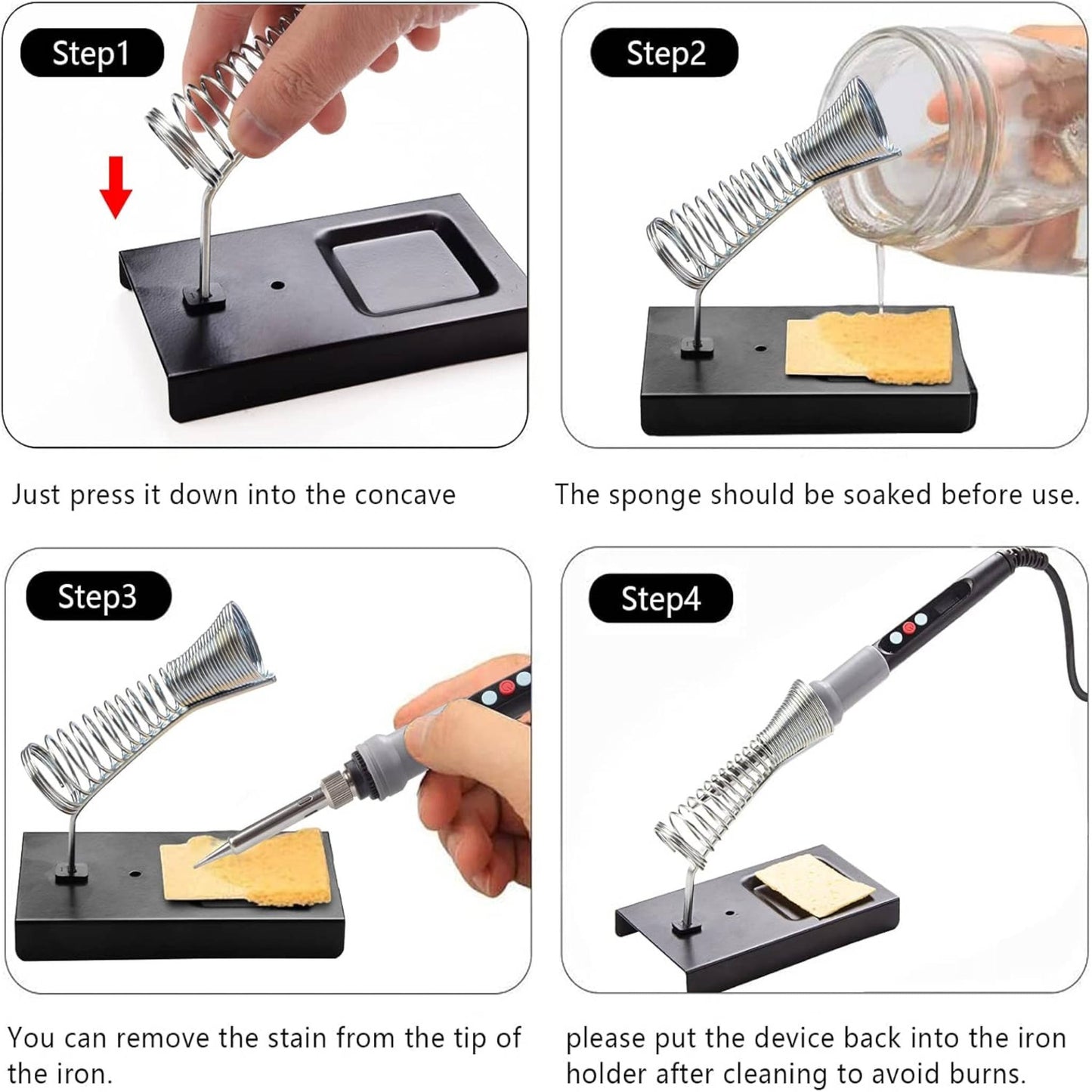 HANDSKIT Soldering Iron Kit, 90W Adjustable Temperature