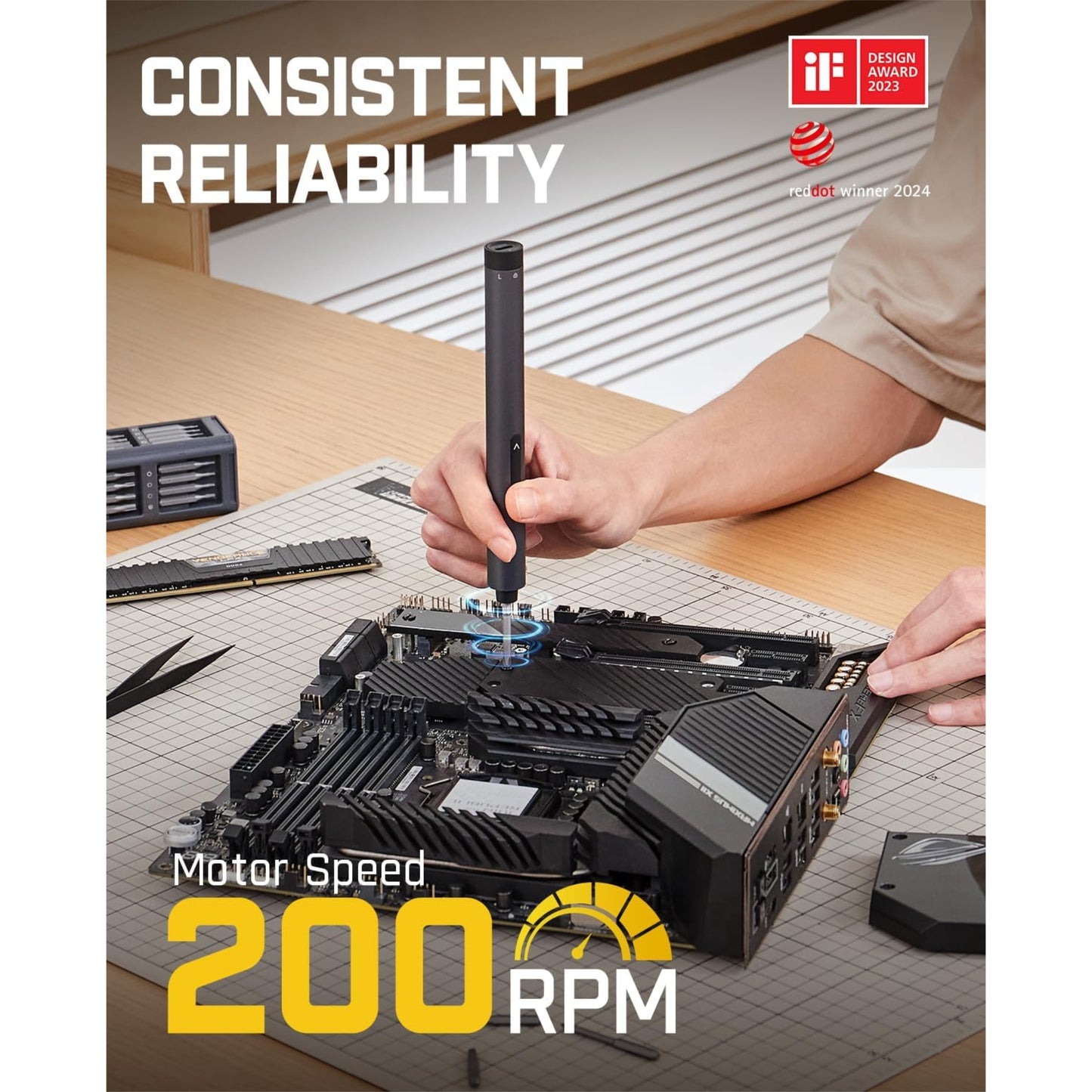 Fanttik E1 Max Precision Electric Screwdriver, Mini Screwdriver Set