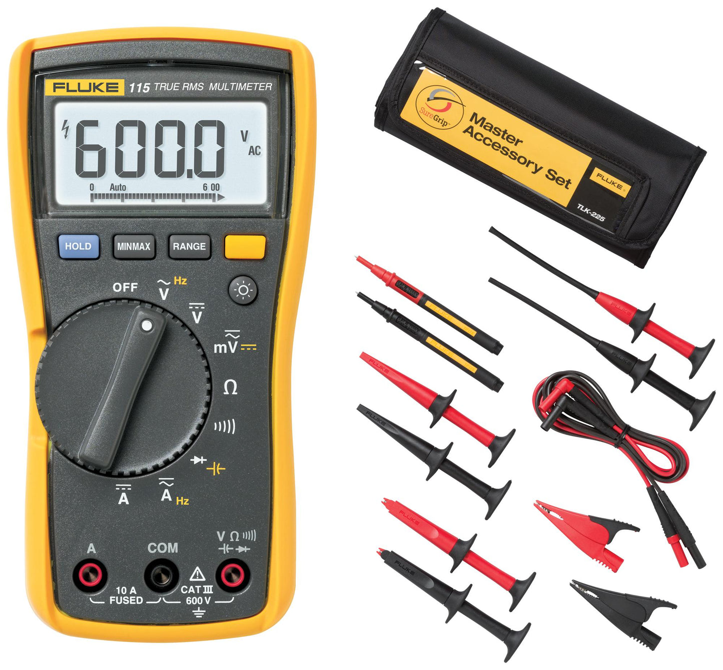 Fluke 115 Digital Multimeter  with Accessory Kit