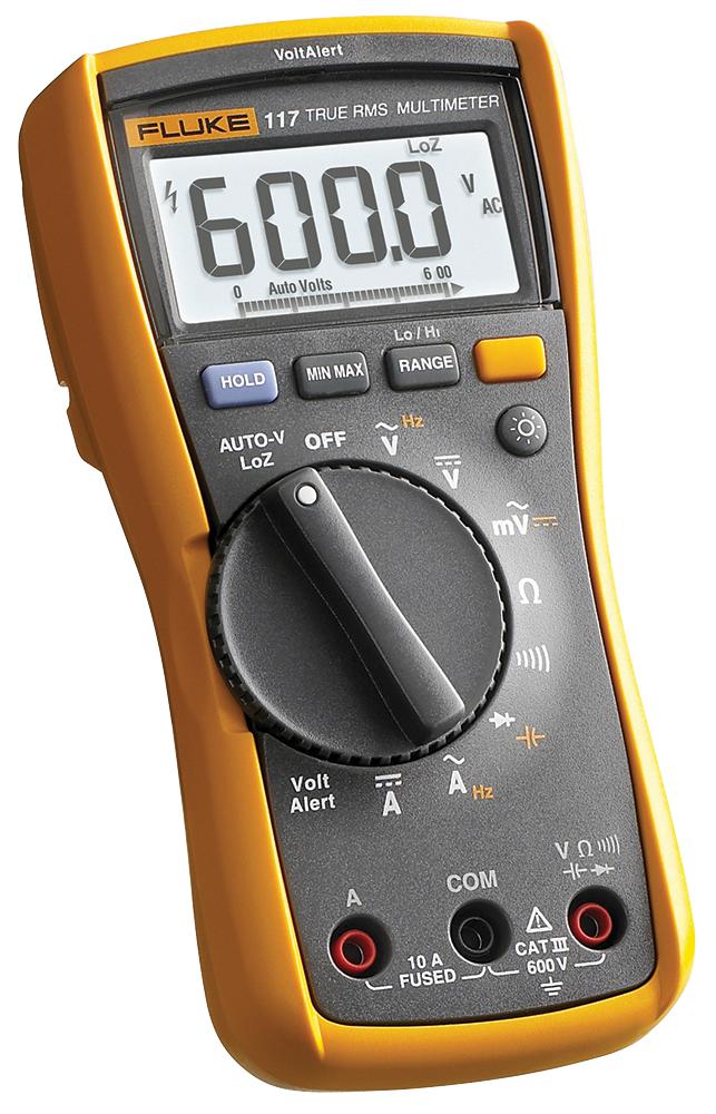 Fluke 117 600V AC/DC True RMS Digital Multimeter with NCV