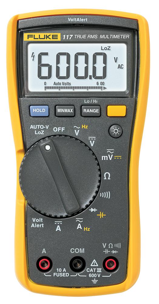 Fluke 117 600V AC/DC True RMS Digital Multimeter with NCV
