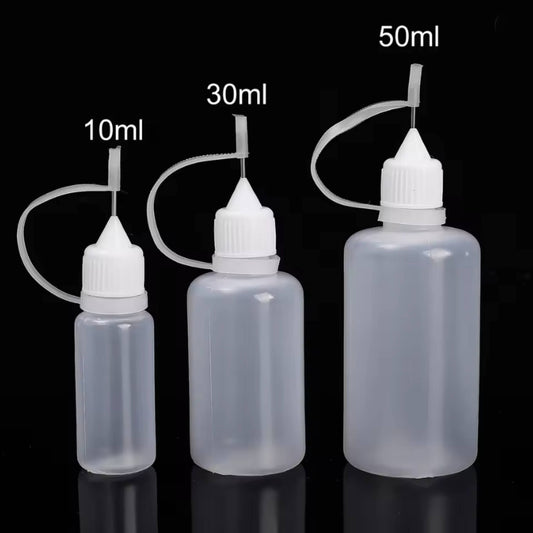 Plastic Squeezable Tip Applicator Bottles