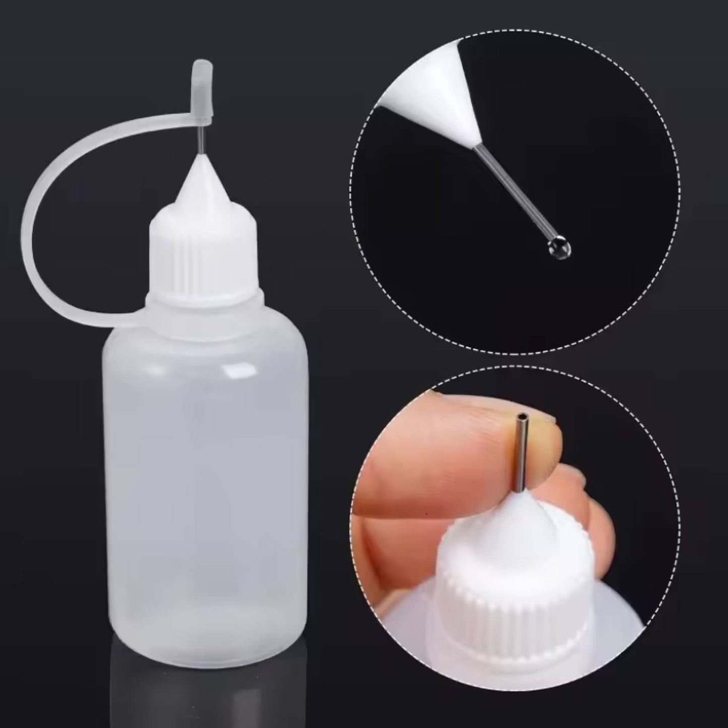 Plastic Squeezable Tip Applicator Bottles