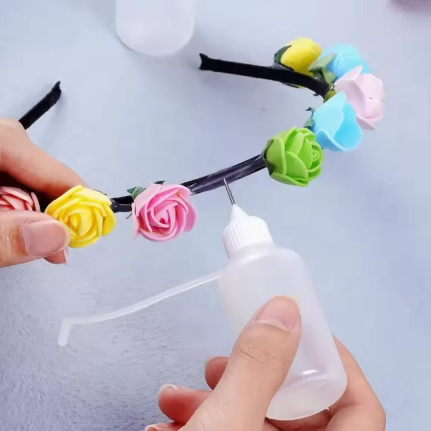 Plastic Squeezable Tip Applicator Bottles