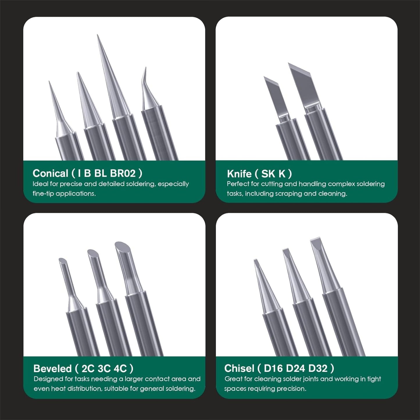 HANGLIFE T18 Soldering Iron Tips for Hakko FX-888D FX-888 FX8801 FX-600