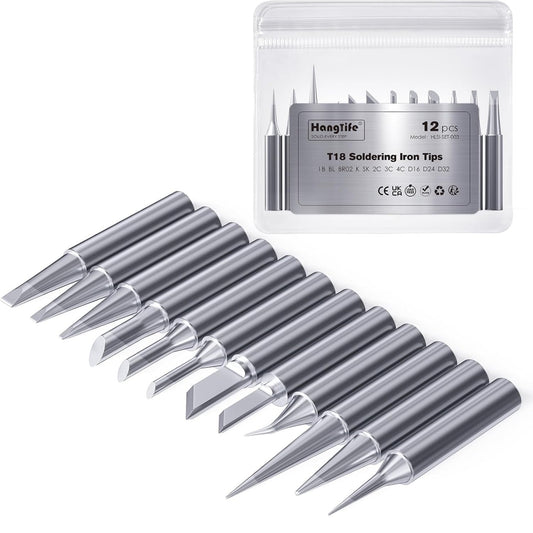 HANGLIFE T18 Soldering Iron Tips for Hakko FX-888D FX-888 FX8801 FX-600