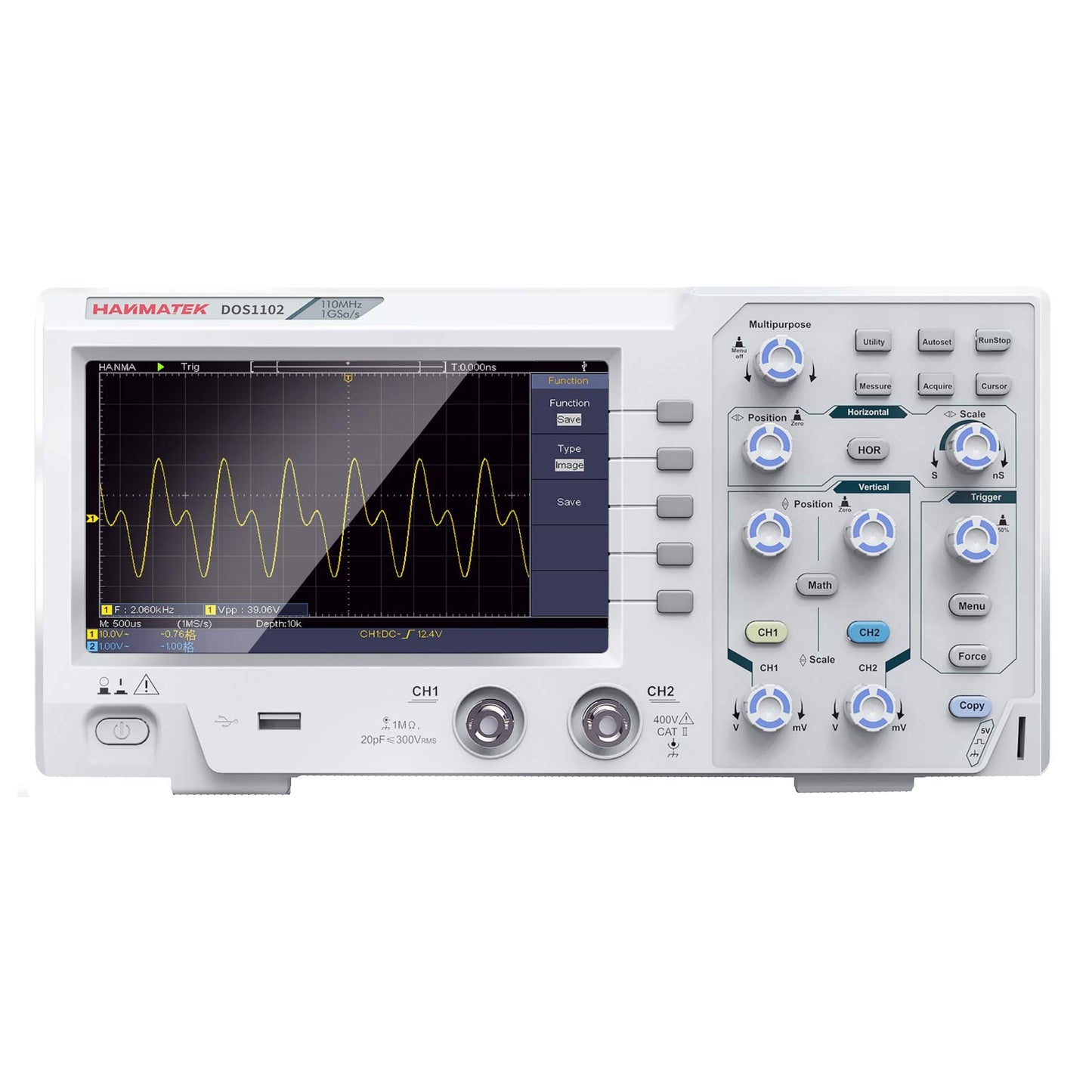 Hanmatek DOS1102 Digital oscilloscope with 2 Channels