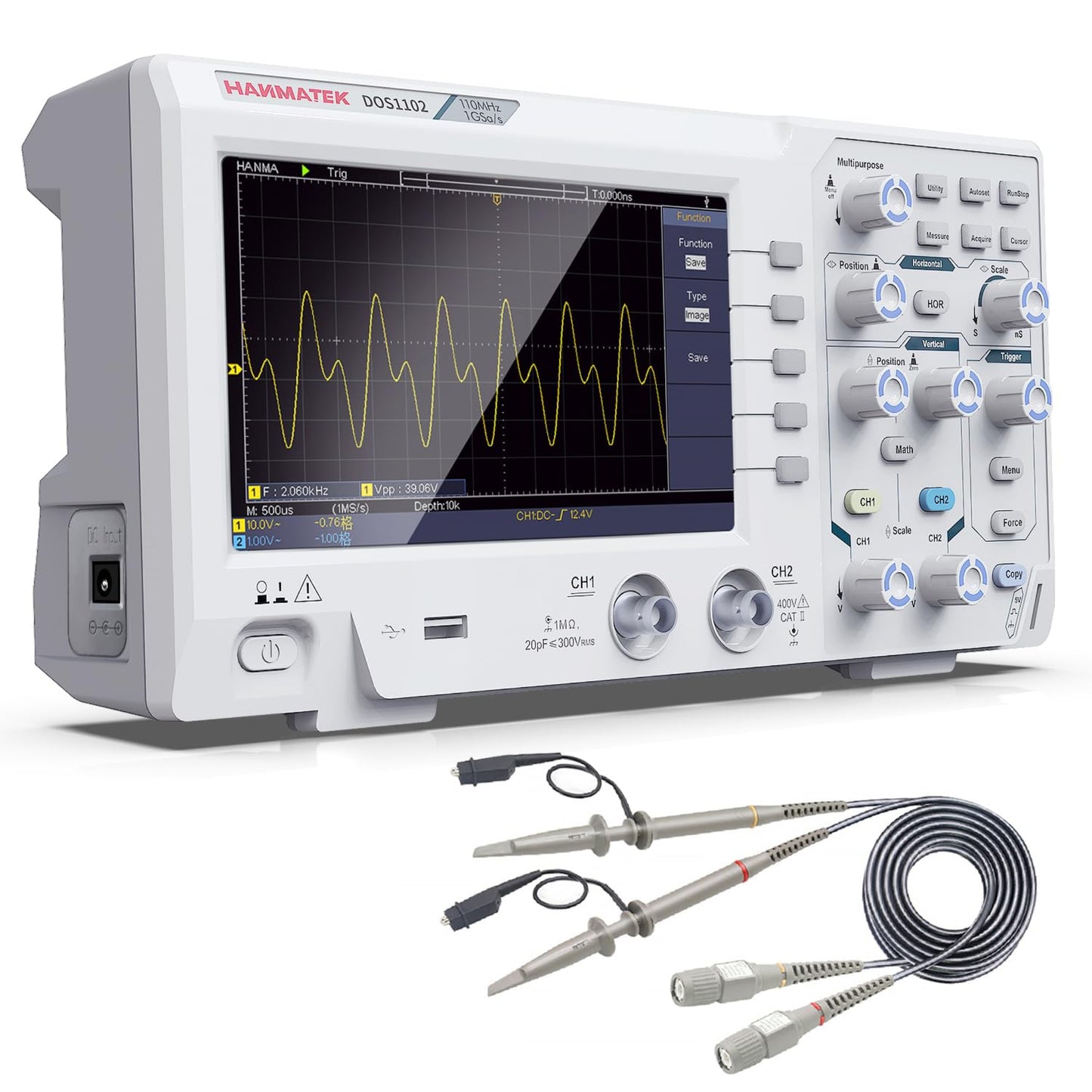 Hanmatek DOS1102 Digital oscilloscope with 2 Channels