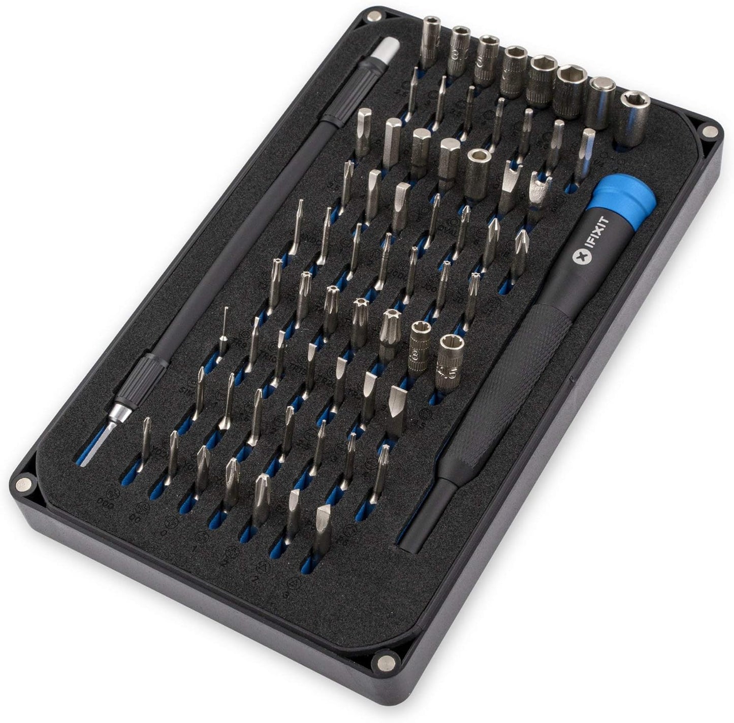 iFixit Mako Precision Bit Set, Bit-Set with 64 Precision bits (4 mm)