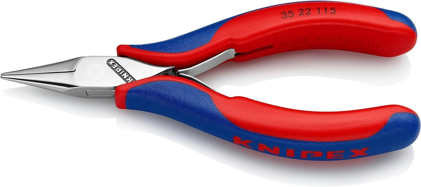 KNIPEX Electronics Pliers with Box Joint with Multi-Component Handles 115 mm, 35 22 115