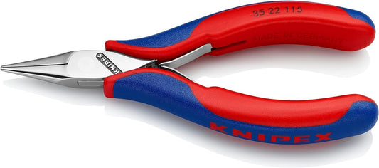 KNIPEX Electronics Pliers with Box Joint with Multi-Component Handles 115 mm, 35 22 115