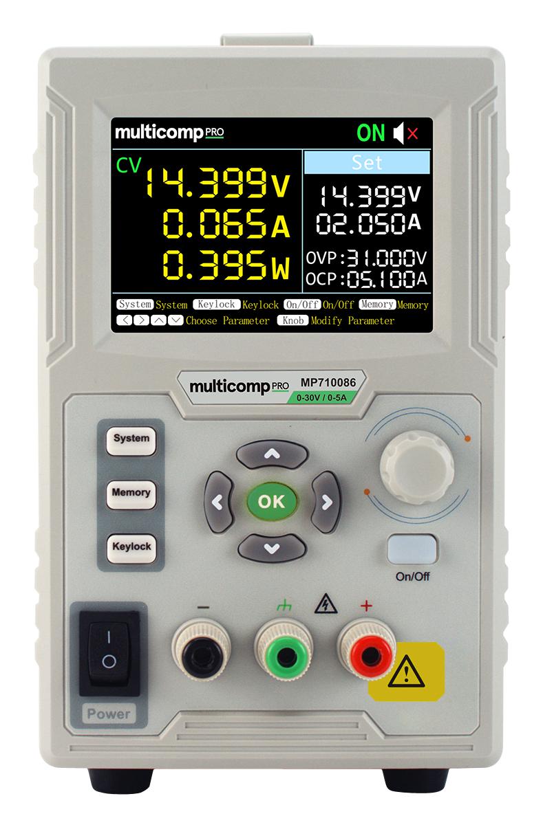 Multicomp Pro MP710086 30V, 5A Linear Bench Power Supply