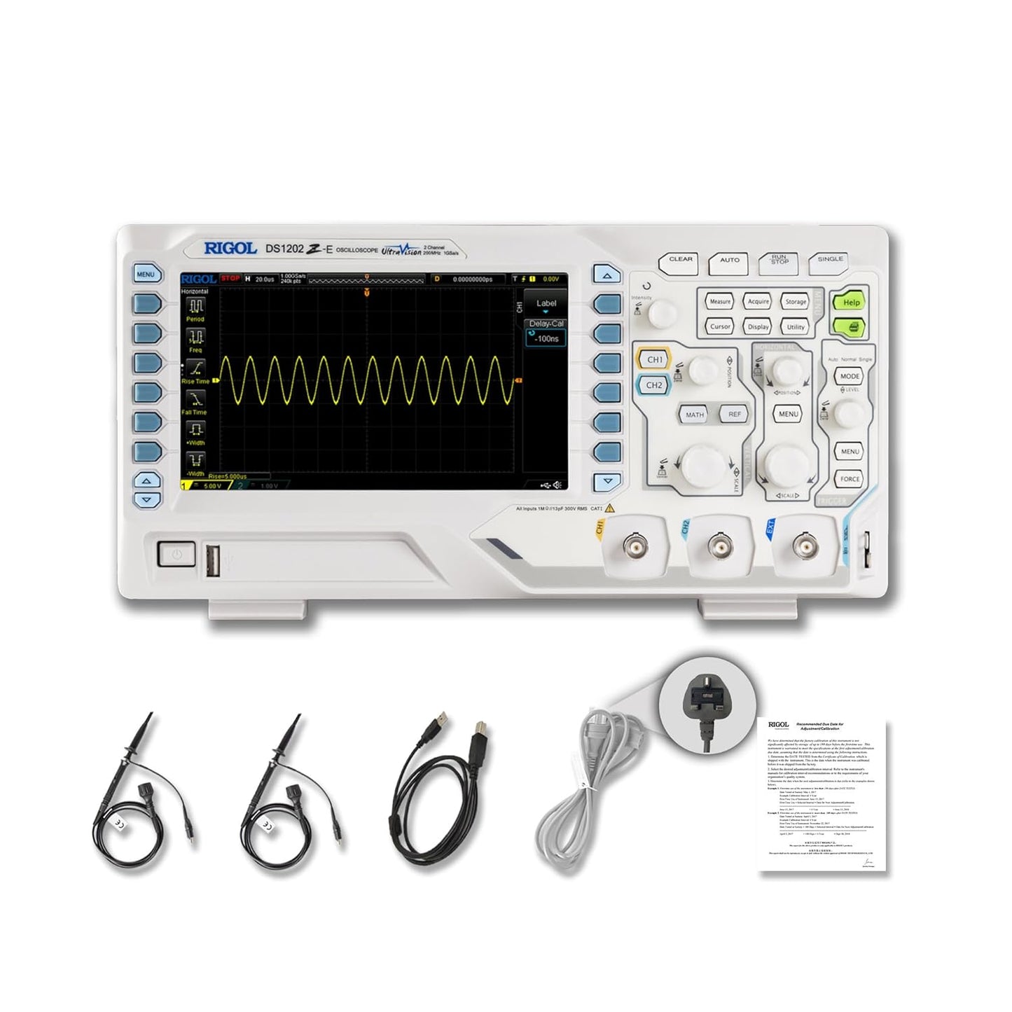 RIGOL DS1202Z-E Digital Oscilloscope, 200MHz