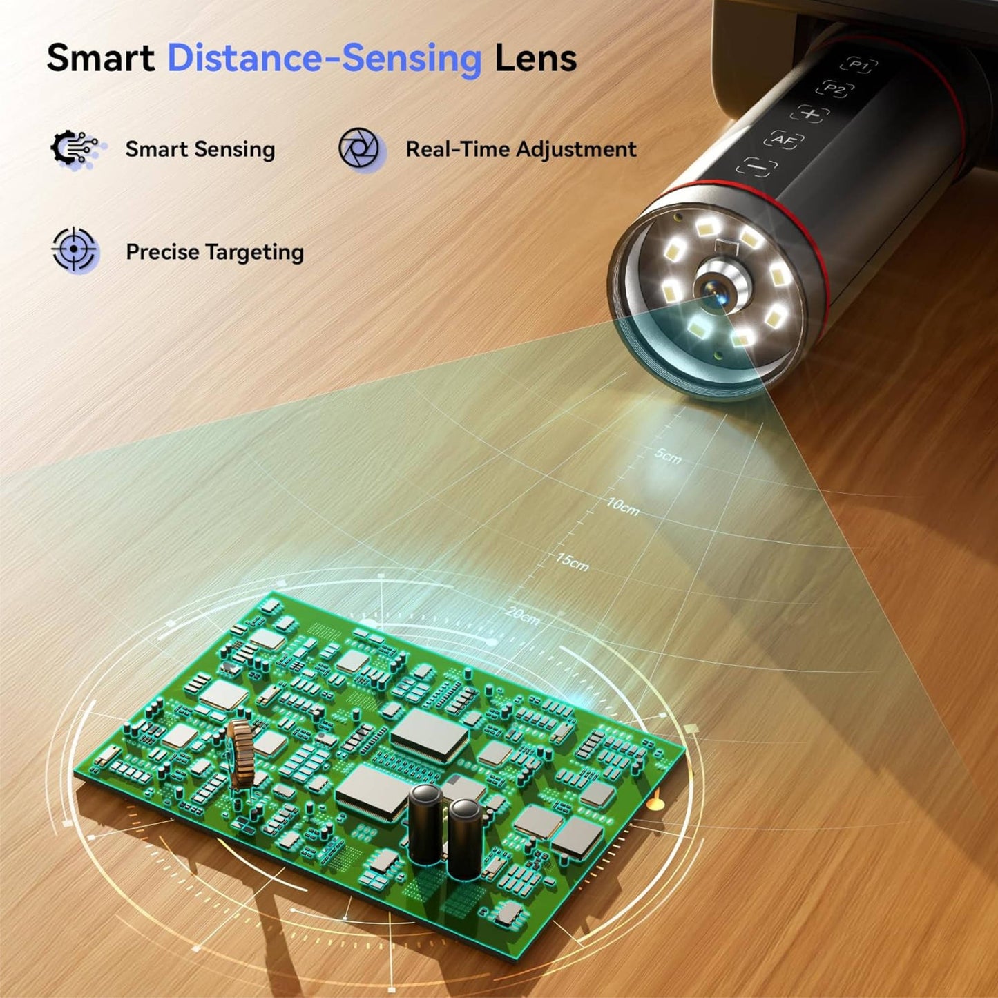 TOMLOV TM4K-AF Flex 4K IPS Autofocus Microscope with Flexible Arm