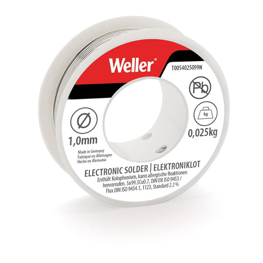 Weller Solder Wire SN99 CU3 1mm 25G Roll