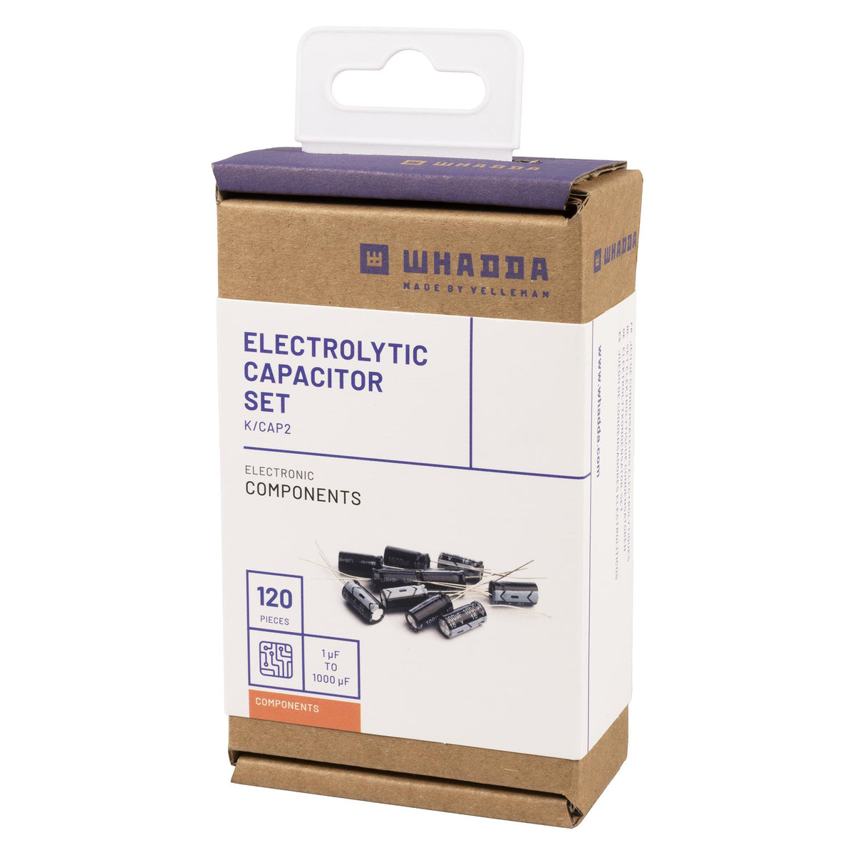 WHADDA Electrolytic Capacitor Set, 120 Pieces - K/CAP2